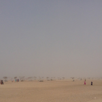 Essaouira beach, wind and sand