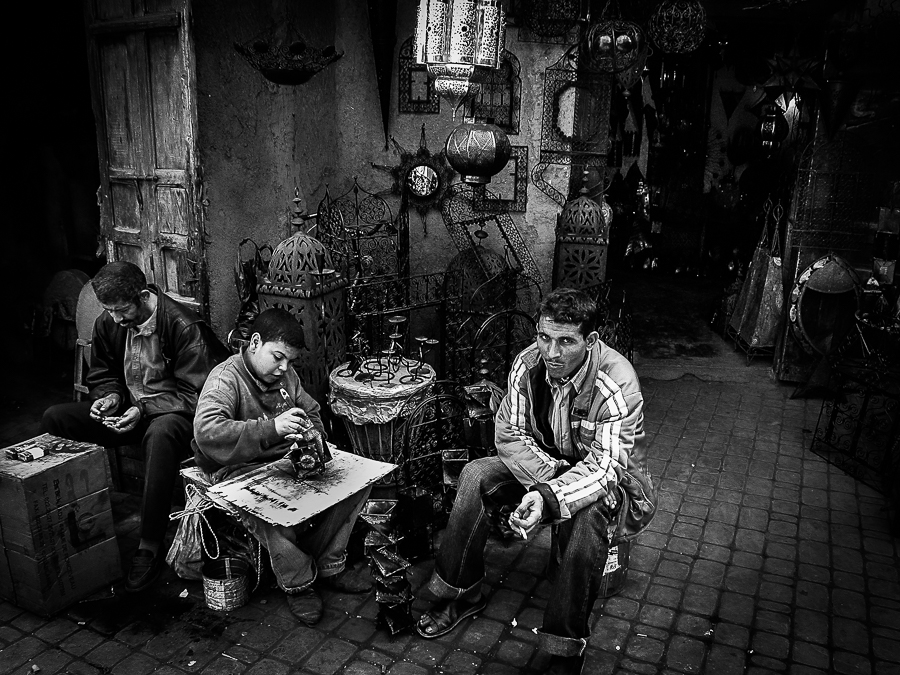 Scènes de rue marocaines