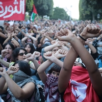 Tunisian Youth Protest in Tunisia