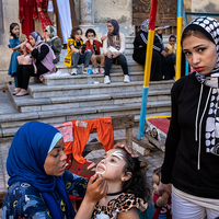 Kid make-up stand in Alexandria