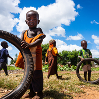 Kids in Ghana playing with the toys they have - and that's enough