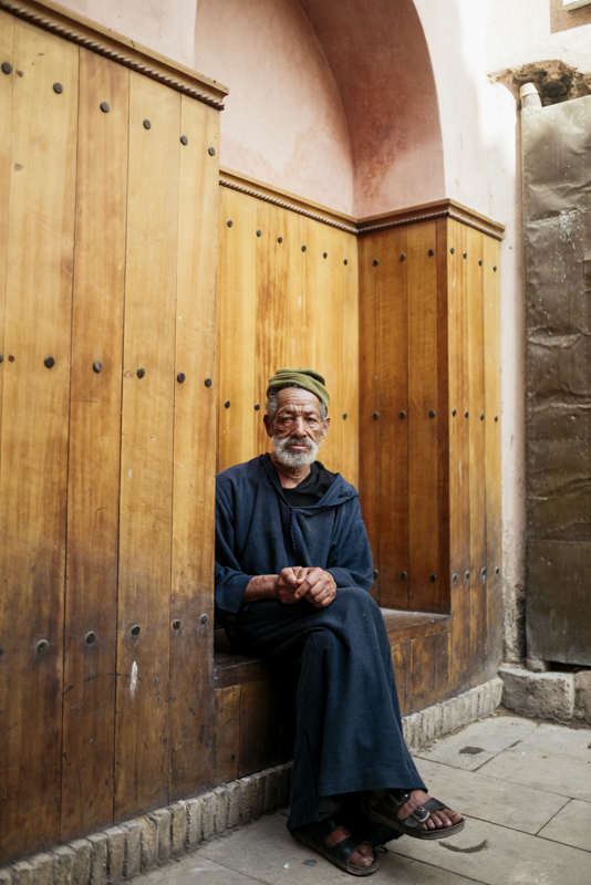 a man waiting 