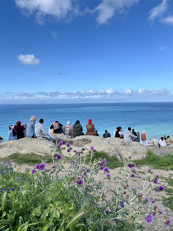 CONTEMPLATING THE BLUE OF MEDITERRANEAN