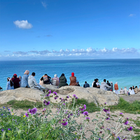 CONTEMPLATING THE BLUE OF MEDITERRANEAN