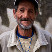 Old man in Tangier, Morocco