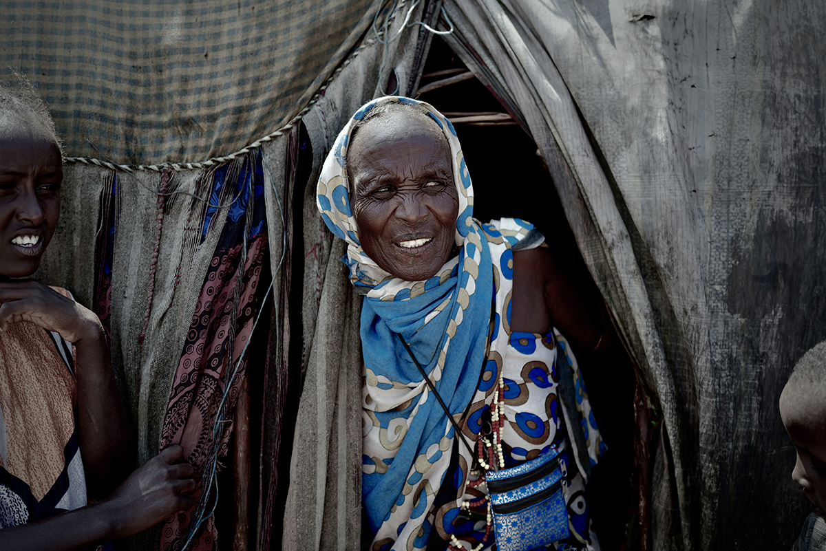 Gabra woman at home.