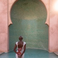 Artistic Architecture In Wedding Photography | Minimalist Editorial Silhouette Morocco
